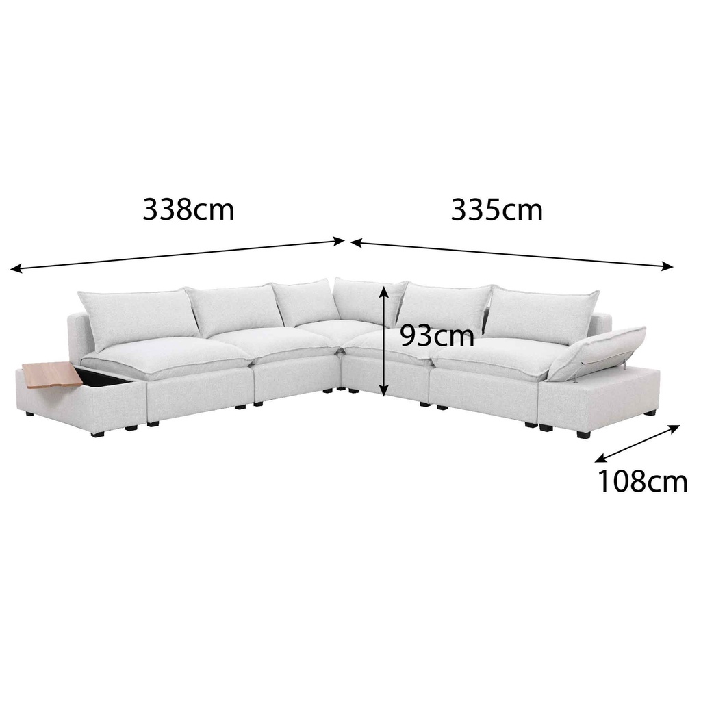 SOFA TELA MODULAR SS0543# (4)SS0543DF66N+ (1)SS0543DF61R+ (1) SW0543DF61N+ (1) SC0543DF61N# BLANCO C180# 7 PIEZAS