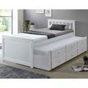 CAMA AUXILIAR CAPTAIN SP 5007# 103X200X95CM BLANCA C/3GAVETAS 2CJ