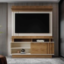 CENTRO DE ENTRETENIMIENTO HOME GOIAS# 2001154#COLOR 781 OFF WHITE/AMENDOA# 150X185X33CM 