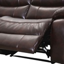 SOFA RECLINABLE ELECTRICO CUERO/VINIL OVALADO RD5309CF56L+61N+56N+61N+66N+56R# CHOCOLATE-H351&H351B#- PZ C/1 CONSOLA 
