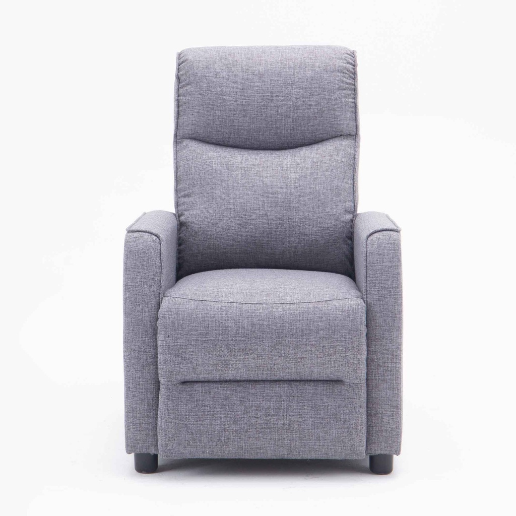 SOFA RECLINABLE TELA P1302A-51# 1PUESTO # GRIS
