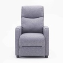 SOFA RECLINABLE TELA P1302A-51# 1PUESTO # GRIS