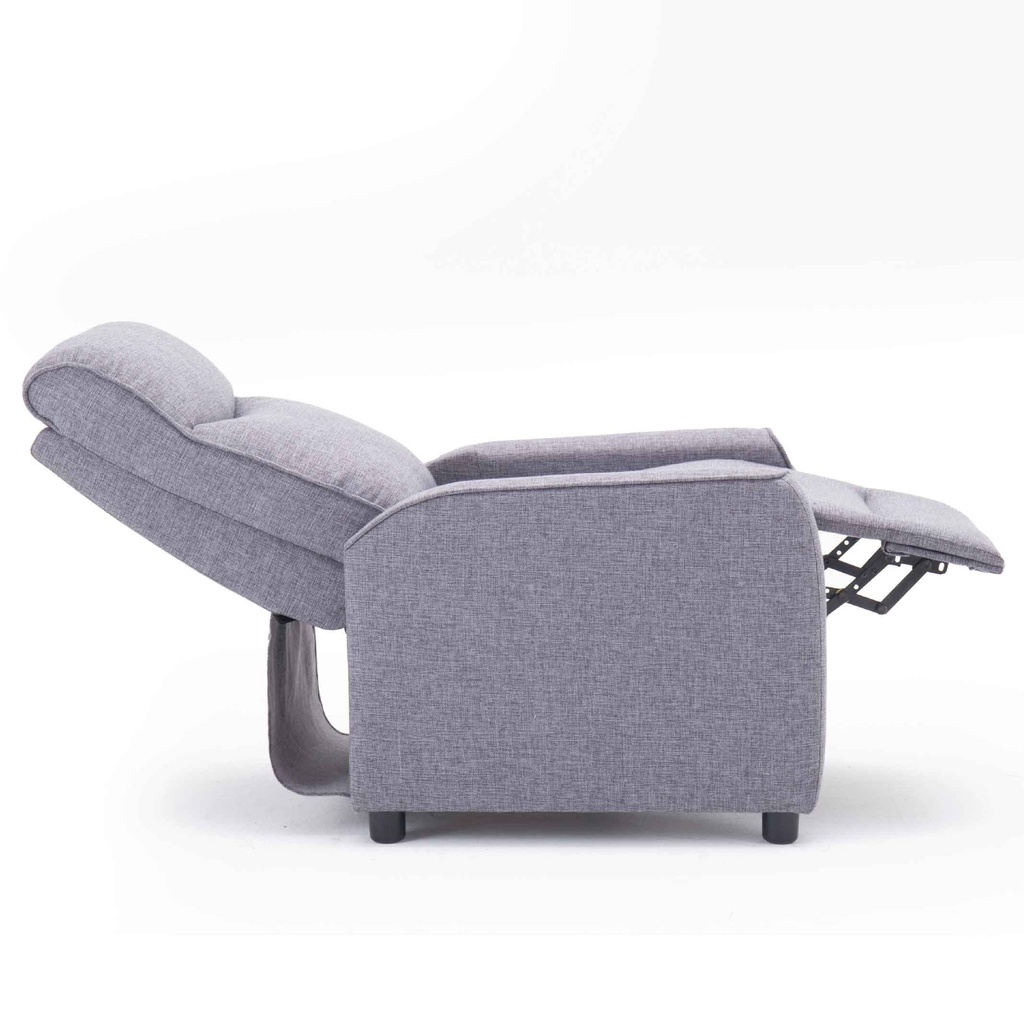 SOFA RECLINABLE TELA P1302A-51# 1PUESTO # GRIS