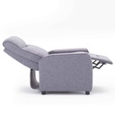 SOFA RECLINABLE TELA P1302A-51# 1PUESTO # GRIS