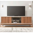 GABINETE P/TV TANNEN# FREIJO/OFF WHITE# 180X36X62CM