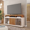 GABINETE P/TV DRAGON# FREIJO/OFF WHITE# 136X39.5X74CM