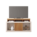 GABINETE P/TV DRAGON# FREIJO/OFF WHITE# 136X39.5X74CM