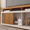 GABINETE P/TV DRAGON# FREIJO/OFF WHITE# 136X39.5X74CM