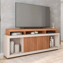 GABINETE P/TV AEGON# FREIJO/OFF WHITE# 180X39X74CM