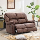 SOFA RECLINABLE TELA RR5619AF52DM# 2PUESTO BROWN-J146#