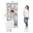 CLOSET DOHA# D332-10# BLANCO 2P/3GV 180X80X40CM