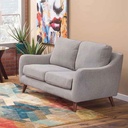 SOFA TELA SS3026AF62D# 2PUESTO GRIS-C648#