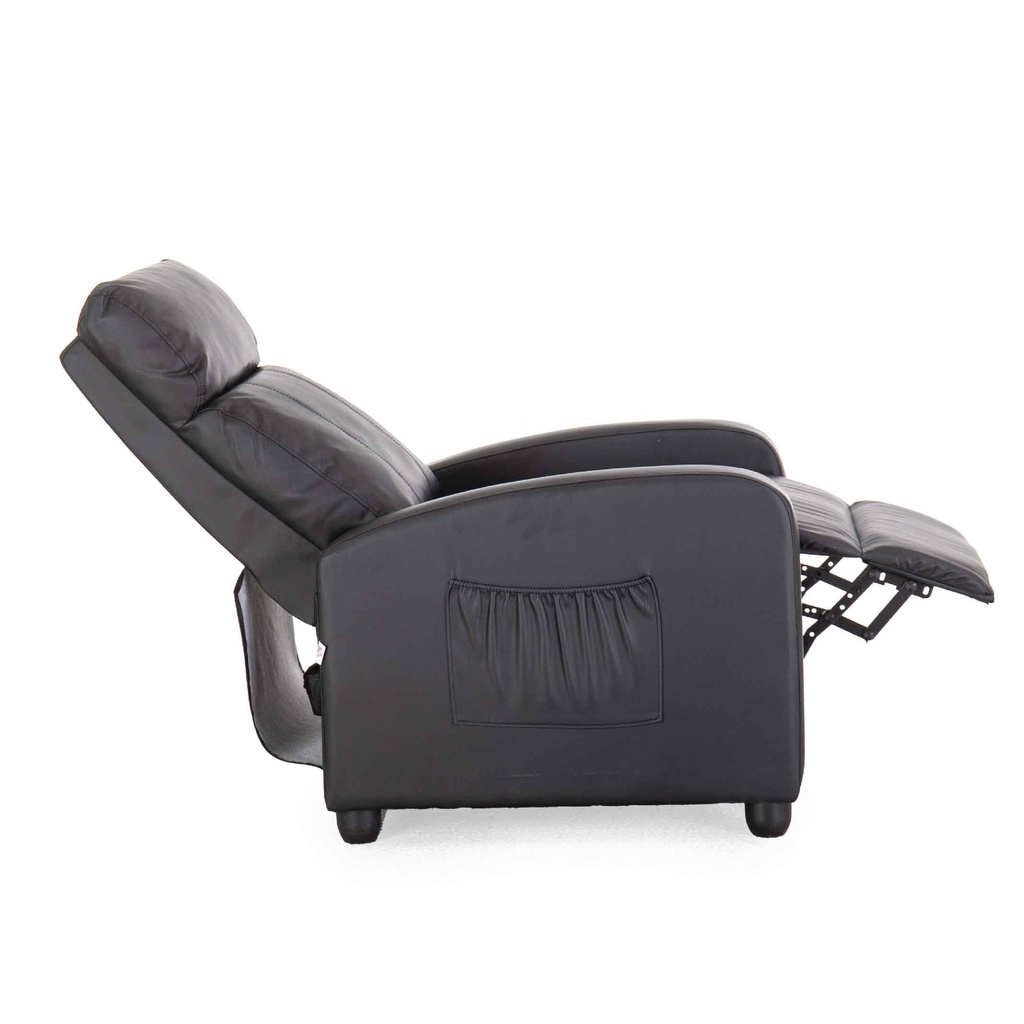 SOFA RECLINABLE VINIL SGN0021CN-M# BLACK# 1PUESTO