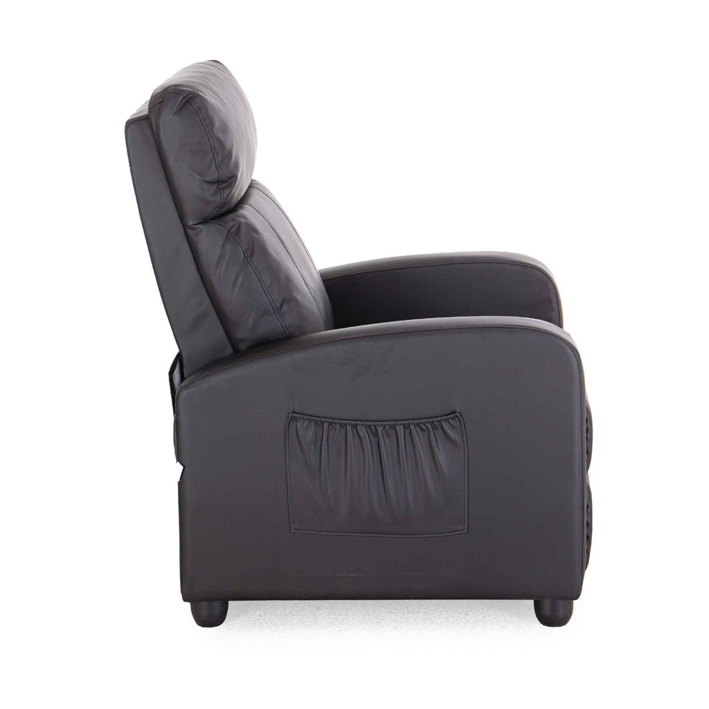 SOFA RECLINABLE VINIL SGN0021CN-M# BLACK# 1PUESTO