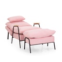 SILLA POLTRONA XXY0032CA-KD+CWD0009CA-AS# PINK CORDUROY# + PIECERO