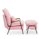 SILLA POLTRONA XXY0032CA-KD+CWD0009CA-AS# PINK CORDUROY# + PIECERO