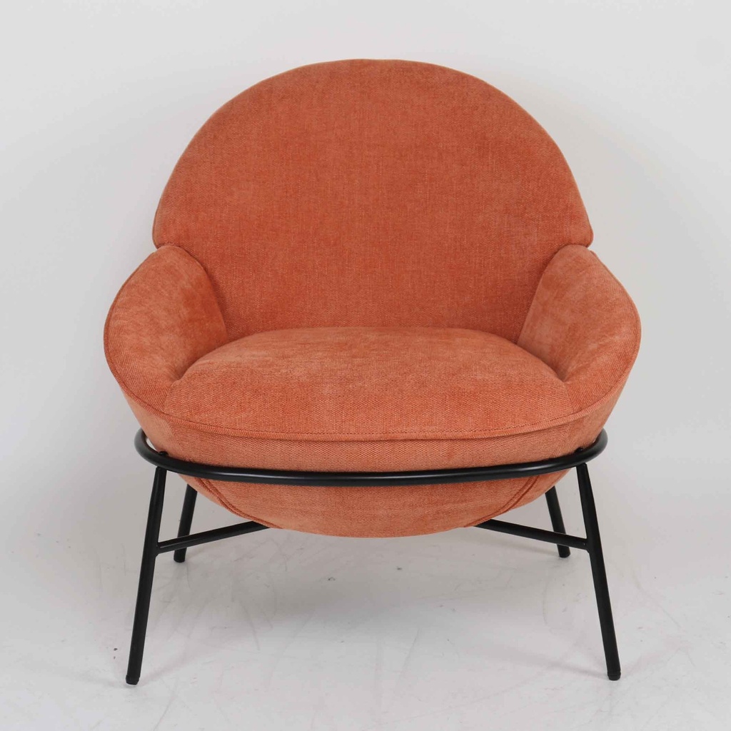 SILLA POLTRONA QH-8172SK# 546-12# ORANGE PATAS DE METAL
