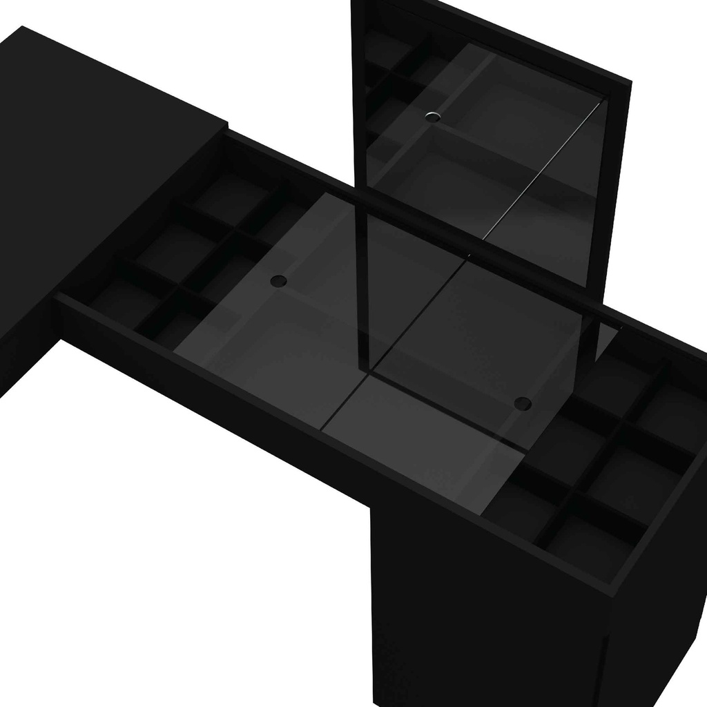 PEINADORA+LATERAL STAR# 3003023# 644# NEGRO 