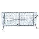 MESA PLEGABLE ZS-RF180P# RECT PLEGABLE C/ SOBRE SOLIDO 183X74X74CM