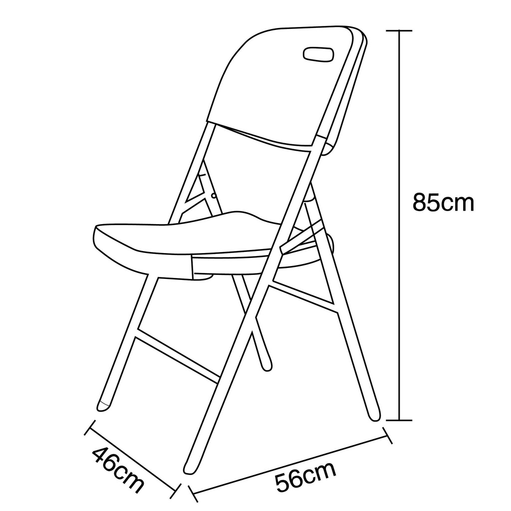 SILLA PLEGABLE ZS-Y53P# BLANCA#