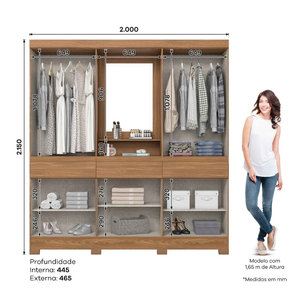 CLOSET B374-222# NATURE/AVELA 10 PUERTAS 3GV