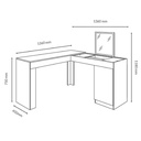 PEINADORA+LATERAL STAR# 3003023# 644# NEGRO 