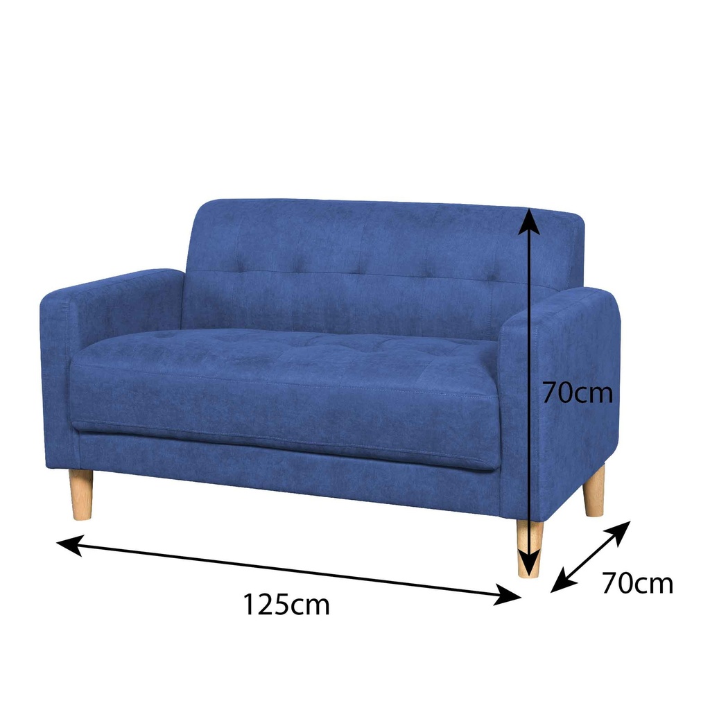 SOFA TELA TWS-214# 2 PUESTOS 125X70X70CM