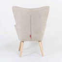 SILLA POLTRONA QH-8901K# PATAS DE MADERA