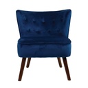 SILLA POLTRONA QH-8225# VELVET PATA WALNUT