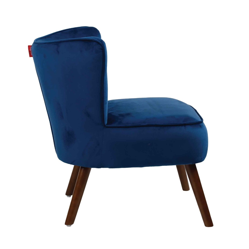 SILLA POLTRONA QH-8225# VELVET PATA WALNUT