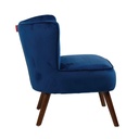 SILLA POLTRONA QH-8225# VELVET PATA WALNUT