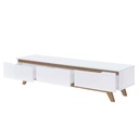GABINETE P/TV SIMONA-TV 2222# JS BLANCO-PU/JS BLANCO-PU# 180X40X42CM