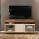 GABINETE P/TV DILI# 1600# 23139.196# CARVAHLO/OFF-WHITE 160X37X67CM