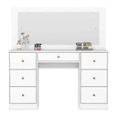 PEINADORA GLAMOUR# D912-05# 145X140X41CM BLANCA HP