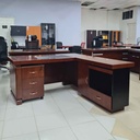 ESCRITORIO P/OFICINA A-014-1600# 160X80X76CM+CREDENZA 1M+GAVETA WALNUT