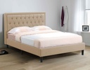 CAMA QUEEN 1.53X2.03M SW637# YF1589-4# TELA BEIGE