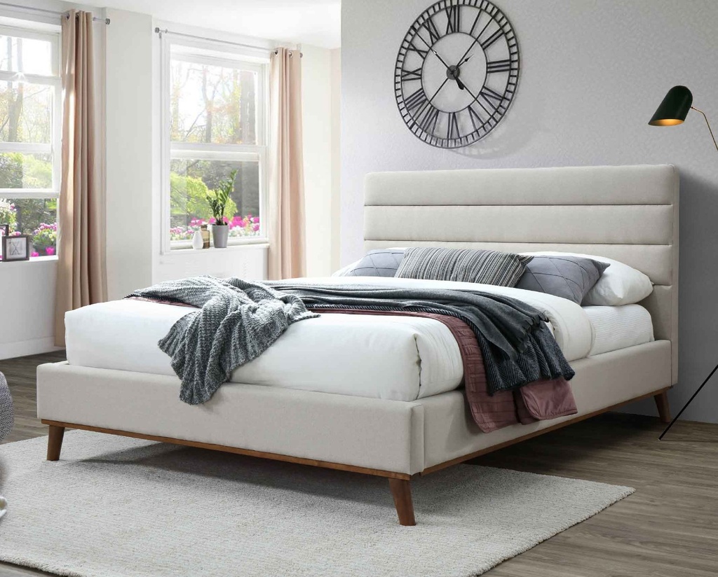CAMA KING 1.93X2.03M BBT6803# TELA D125# LIGHT BEIGE