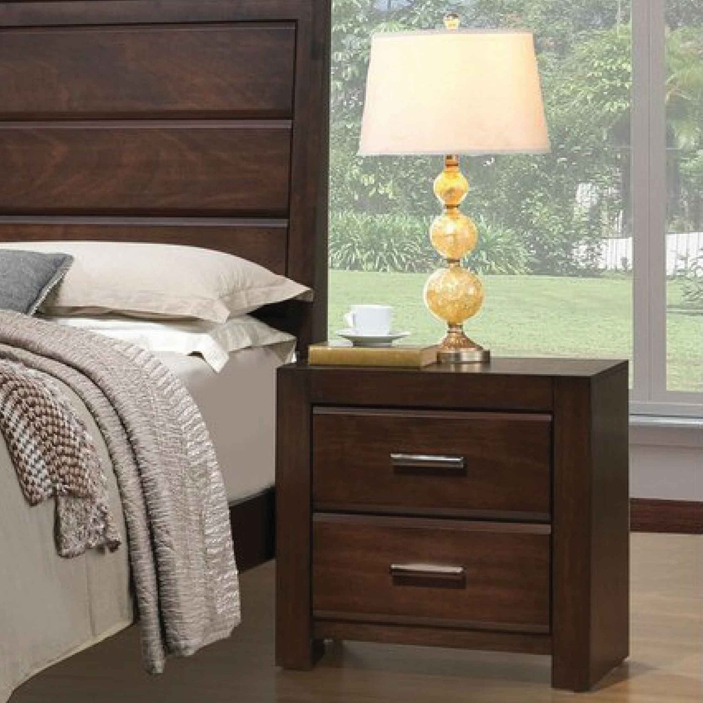 MESITA DE NOCHE FBNSTA-061B# 60X40X61CM WALNUT