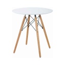 MESA REDON DT-012-2# BLANCO 60X70CM PTAS MADERA