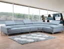 SOFA TELA L* LY8695B# TUP196-17# 2S+CR+J+1S CELESTE 4CAJA