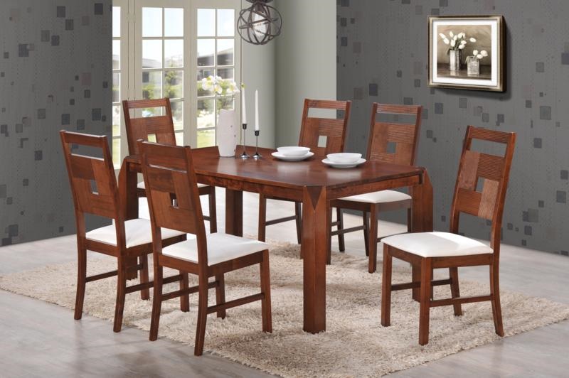 COMEDOR RECT HV3162# 1.6M C/6 SILLAS F-787# BEIGE