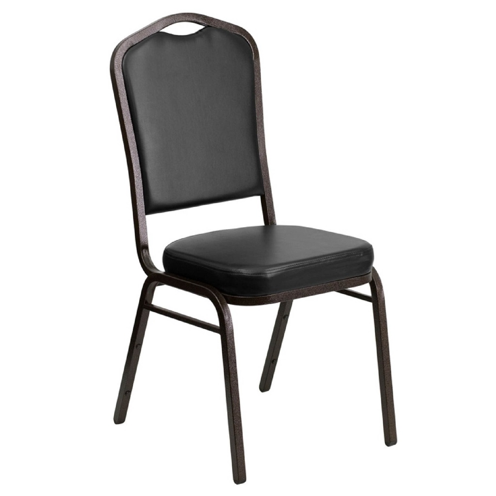 SILLA METAL TQ-C605# VINIL NEGRO 25X25M MATE