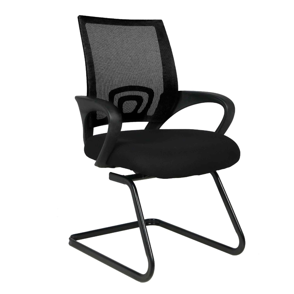 SILLA OFICINA VISITA 1034# RESP/MALLA BASE NEGRO