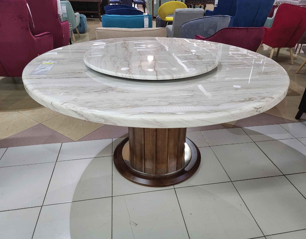 MESA COMEDOR MARMOLINA REDON 3791# 816# 1.50M