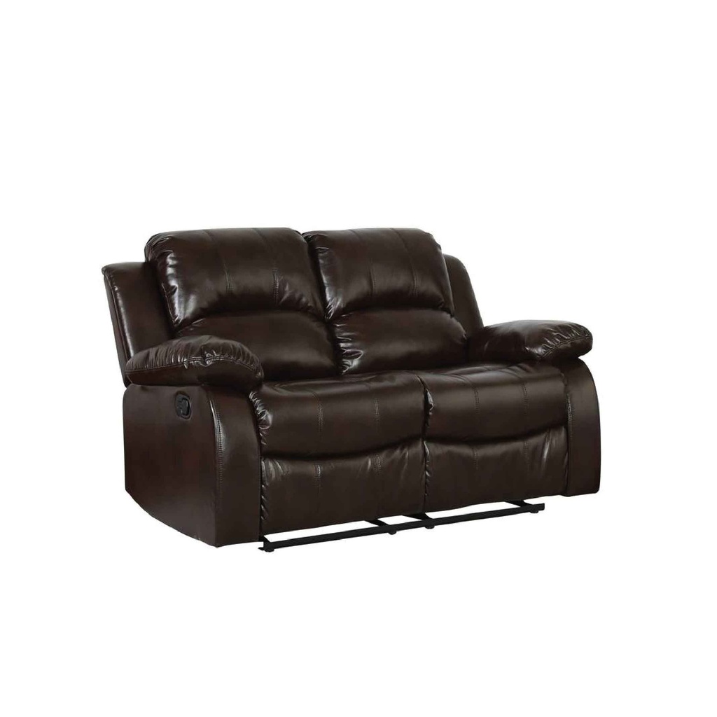 SOFA RECLINABLE VINIL RR9393AF52DM# BROWN-H035B# 2PUESTO CHOCOLATE