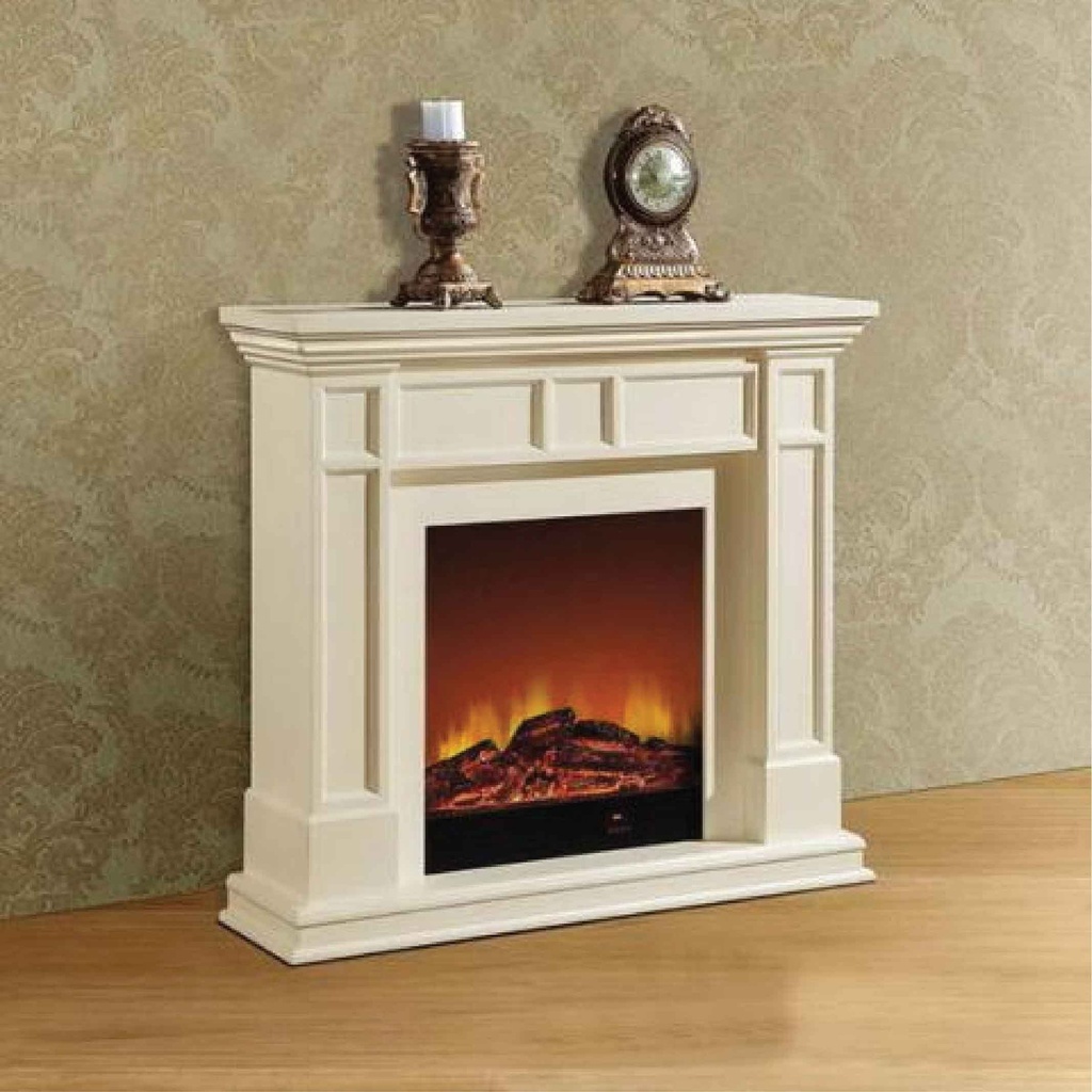 CHIMENEA VA497SS#  BLANCA 120X32X110CM 110V