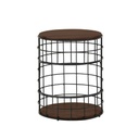 MESITA ESQUINERA MICA# REDONDA 42X53CM WALNUT