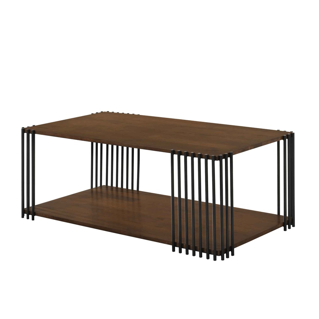 MESITA DE CENTRO CO-TIVA COFFEE TABLE# RECTANGULAR 123X63X47CM WALNUT 2CJ