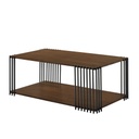 MESITA DE CENTRO CO-TIVA COFFEE TABLE# RECTANGULAR 123X63X47CM WALNUT 2CJ