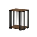 MESITA ESQUINERA CO-TIVA SIDE TABLE# RECTANGULAR 48X33X53CM WALNUT 2CJ